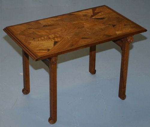 EXTREMELY RARE NEST OF EMILE GALLE CIRCA 1900 SPECIMEN WOOD TABLES ART NOUVEAU - ADDITIONAL PHOTO 6