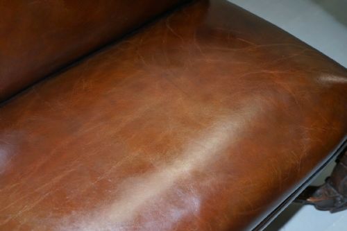 1850 PALATIAL VENETIAN CARVED WALNUT LEATHER BENCH VALENTINO PANCIERA BESAREL - ADDITIONAL PHOTO 3