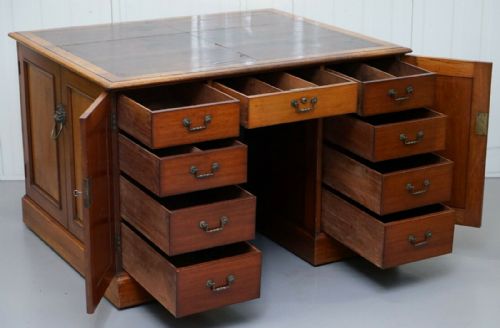 RARE 1794 GEORGE III GILLOWS OF LANCASTER DOUBLE SIDED POSTMASTERS SORTING DESK - ADDITIONAL PHOTO 11