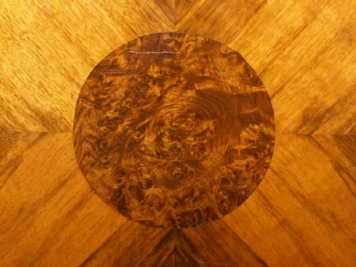 EXQUISITE LIBERTY'S OF LONDON BURR WALNUT DRINKS CABINET WITH SLIDING SHELVES - ADDITIONAL PHOTO 4