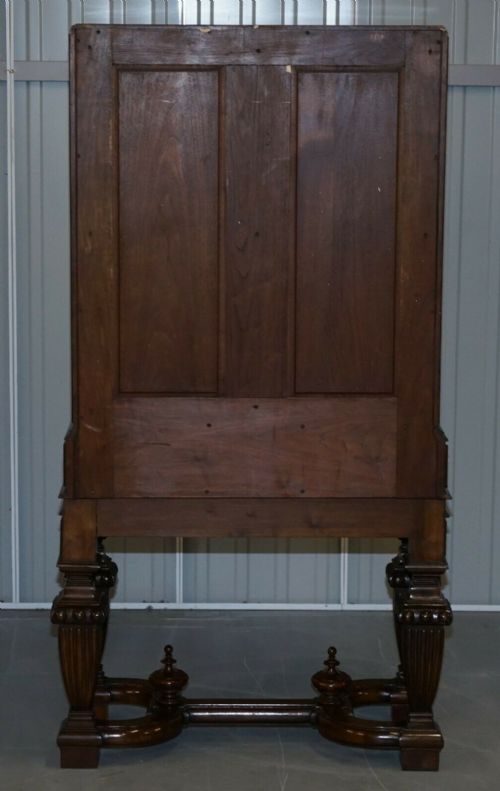 EXQUISITE LIBERTY'S OF LONDON BURR WALNUT DRINKS CABINET WITH SLIDING SHELVES - ADDITIONAL PHOTO 8
