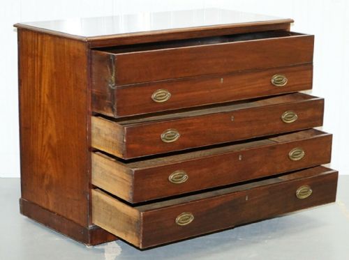 ROBERT GILLOWS II 1790 WRITING LIBRARY MAHOGANY CHEST OF DRAWERS LEATHER SLOPE - ADDITIONAL PHOTO 9