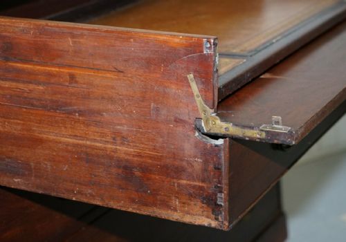 ROBERT GILLOWS II 1790 WRITING LIBRARY MAHOGANY CHEST OF DRAWERS LEATHER SLOPE - ADDITIONAL PHOTO 12