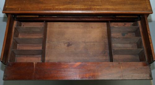 ROBERT GILLOWS II 1790 WRITING LIBRARY MAHOGANY CHEST OF DRAWERS LEATHER SLOPE - ADDITIONAL PHOTO 14