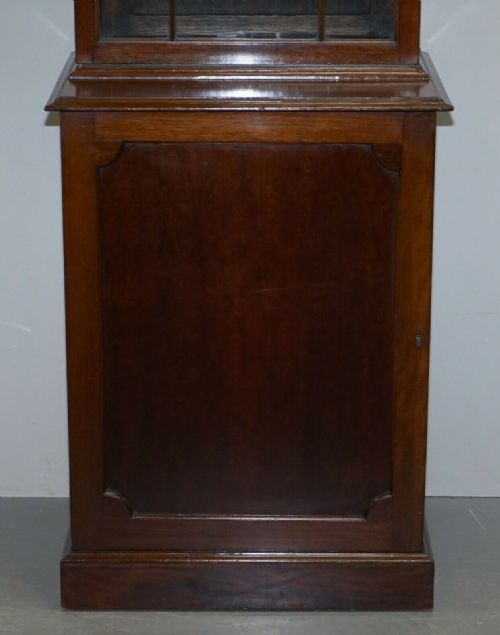 PAIR OF LARGE TALL ANTIQUE VICTORIAN MAHOGANY ASTRAL GLAZED LIBRARY BOOKCASES - ADDITIONAL PHOTO 4