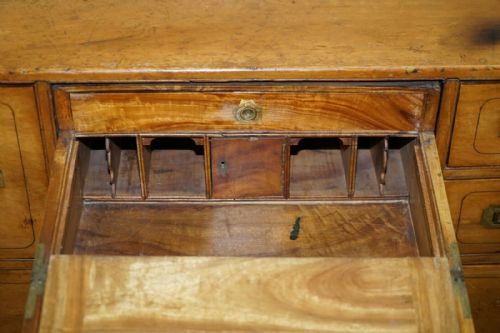EXCEPTIONALLY RARE CIRCA 1860 WALNUT MILITARY OFFICERS CAMPAIGN CHEST OF DRAWERS - ADDITIONAL PHOTO 9