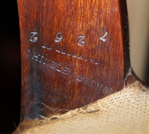 CIRCA 1845 C HINDLEY SONS LION CARVED CHESTERFIELD BROWN LEATHER FIVE DINING CHAIRS - ADDITIONAL PHOTO 1