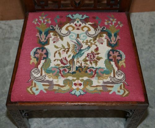 SIX IMPORATANT GEORGE III 1760 THOMAS CHIPPENDALE CHINESE PAGODA DINING CHAIRS - ADDITIONAL PHOTO 12