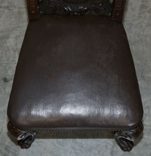 WINSTON CHURCHILL LINKED HARRY WARREN HOUSE EIGHT ANTIQUE DINING CARVER CHAIRS - ADDITIONAL PHOTO 4