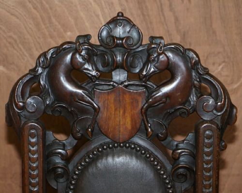 WINSTON CHURCHILL LINKED HARRY WARREN HOUSE EIGHT ANTIQUE DINING CARVER CHAIRS - ADDITIONAL PHOTO 5