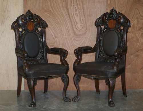 WINSTON CHURCHILL LINKED HARRY WARREN HOUSE EIGHT ANTIQUE DINING CARVER CHAIRS - ADDITIONAL PHOTO 8