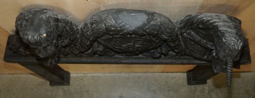 CIRCA 1400 HENRY VIII ARMORIAL COAT OF ARMS FIRE PLACE DIEU ET MON DROIT SIGNED - ADDITIONAL PHOTO 12