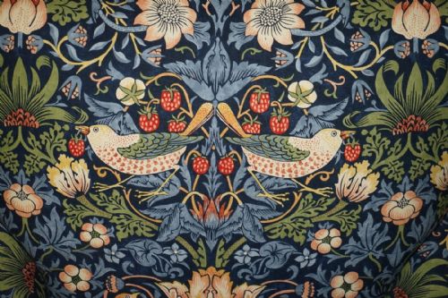 ANTIQUE HOWARD SONS BRIDGEWATER ARMCHAIR WILLIAM MORRIS STRAWBERRY THIEF - ADDITIONAL PHOTO 9