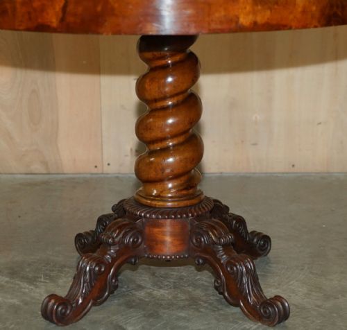 IMPORTANT ANTIQUE 1830 WILLIAM IV PIETRA DURA SPECIMEN MARBLE CENTRE TABLE - ADDITIONAL PHOTO 3