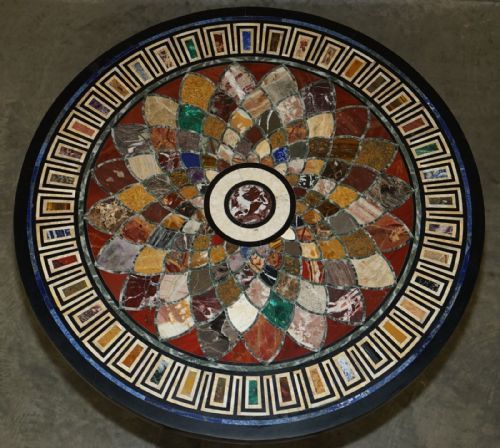 IMPORTANT ANTIQUE 1830 WILLIAM IV PIETRA DURA SPECIMEN MARBLE CENTRE TABLE - ADDITIONAL PHOTO 6