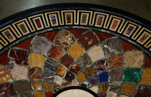 IMPORTANT ANTIQUE 1830 WILLIAM IV PIETRA DURA SPECIMEN MARBLE CENTRE TABLE - ADDITIONAL PHOTO 9
