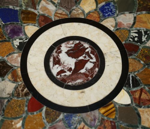 IMPORTANT ANTIQUE 1830 WILLIAM IV PIETRA DURA SPECIMEN MARBLE CENTRE TABLE - ADDITIONAL PHOTO 10