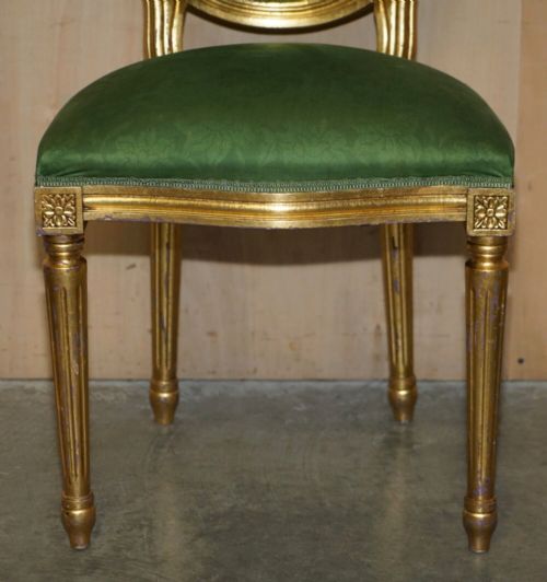 EIGHT ANTIQUE LOUIS XVI STYLE DINING CHAIRS FROM LADY DIANA'S SPENCER HOUSE 8 - ADDITIONAL PHOTO 5