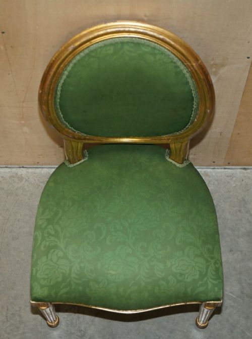EIGHT ANTIQUE LOUIS XVI STYLE DINING CHAIRS FROM LADY DIANA'S SPENCER HOUSE 8 - ADDITIONAL PHOTO 12