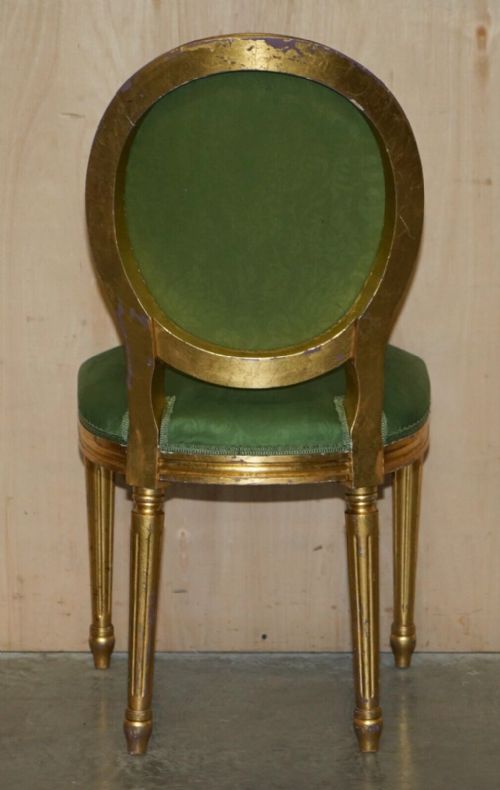 EIGHT ANTIQUE LOUIS XVI STYLE DINING CHAIRS FROM LADY DIANA'S SPENCER HOUSE 8 - ADDITIONAL PHOTO 14