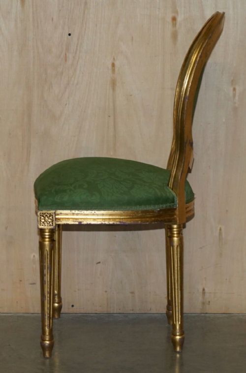 EIGHT ANTIQUE LOUIS XVI STYLE DINING CHAIRS FROM LADY DIANA'S SPENCER HOUSE 8 - ADDITIONAL PHOTO 15