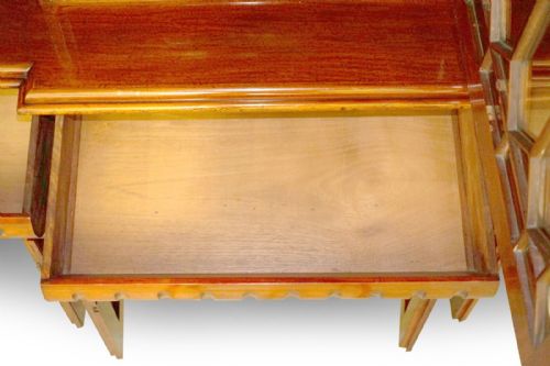 MONUMENTAL 29 METER TALL ANTIQUE VICTORIAN MAHOGANY ASTRAL GLAZED BOOKCASE - ADDITIONAL PHOTO 6