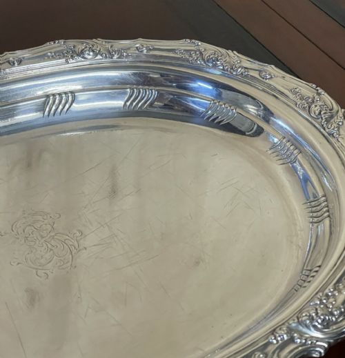 SUPER COLLECTABLE WORLD FAIR CHICAGO 1893 ANTIQUE TIFFANY CO STERLING TRAY - ADDITIONAL PHOTO 1