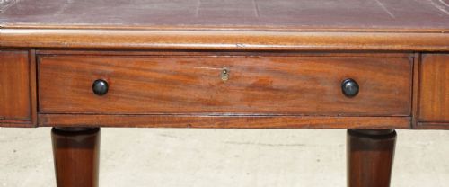 MASSIVE ANTIQUE GEORGE III 1780 MAHOGANY LIBRARY TABLE GEORGE REX LOCKS - ADDITIONAL PHOTO 7
