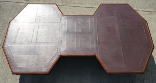MASSIVE ANTIQUE GEORGE III 1780 MAHOGANY LIBRARY TABLE GEORGE REX LOCKS - ADDITIONAL PHOTO 8