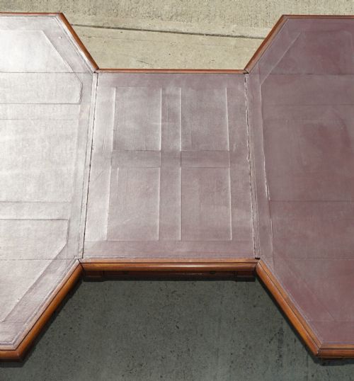 MASSIVE ANTIQUE GEORGE III 1780 MAHOGANY LIBRARY TABLE GEORGE REX LOCKS - ADDITIONAL PHOTO 10
