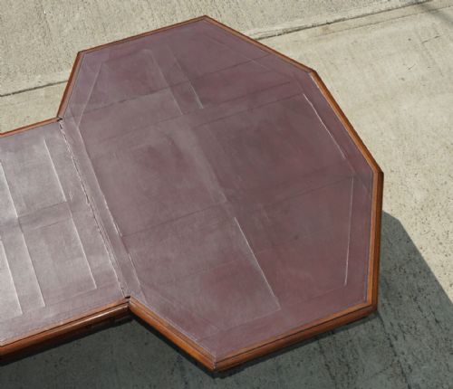 MASSIVE ANTIQUE GEORGE III 1780 MAHOGANY LIBRARY TABLE GEORGE REX LOCKS - ADDITIONAL PHOTO 11
