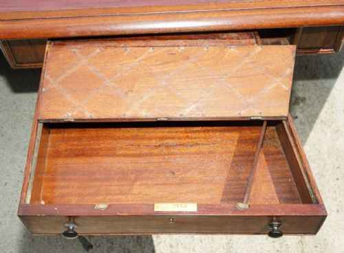 MASSIVE ANTIQUE GEORGE III 1780 MAHOGANY LIBRARY TABLE GEORGE REX LOCKS - ADDITIONAL PHOTO 22