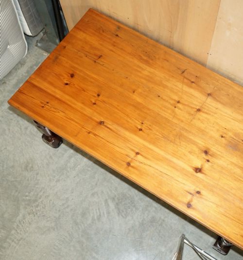 ER STAMPED CROWN ESTATE VICTORIAN SHIPS REFECTORY DINING TABLE BRONZE FEET - ADDITIONAL PHOTO 3