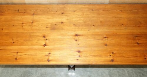 ER STAMPED CROWN ESTATE VICTORIAN SHIPS REFECTORY DINING TABLE BRONZE FEET - ADDITIONAL PHOTO 7