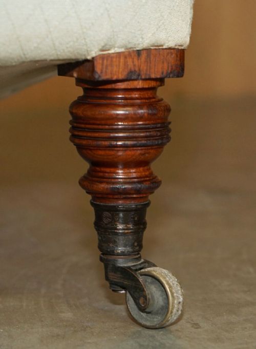 RARE ORIGINAL VICTORIAN HOWARD SONS BRIDGEWATER ARMCHAIR PERIOD UPHOLSTERY - ADDITIONAL PHOTO 19