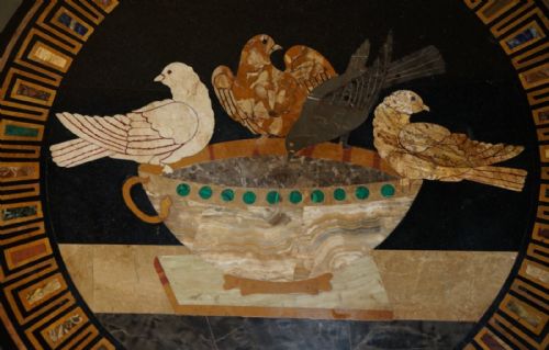 IMPORTANT ANTIQUE GRAND TOUR PIETRA DURA BIRDS SPECIMEN MARBLE CENTRE TABLE - ADDITIONAL PHOTO 6