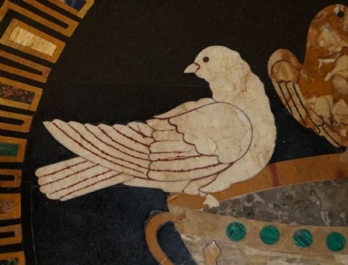 IMPORTANT ANTIQUE GRAND TOUR PIETRA DURA BIRDS SPECIMEN MARBLE CENTRE TABLE - ADDITIONAL PHOTO 7