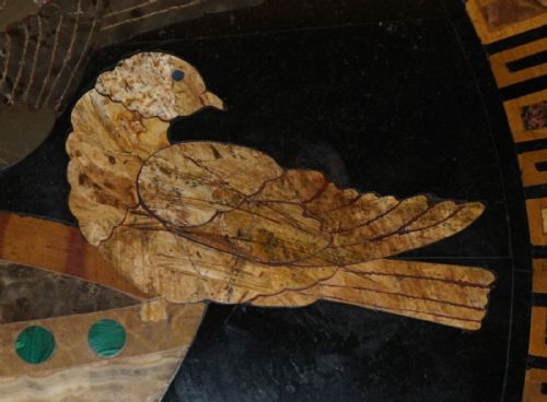IMPORTANT ANTIQUE GRAND TOUR PIETRA DURA BIRDS SPECIMEN MARBLE CENTRE TABLE - ADDITIONAL PHOTO 8