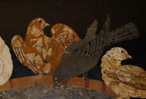 IMPORTANT ANTIQUE GRAND TOUR PIETRA DURA BIRDS SPECIMEN MARBLE CENTRE TABLE - ADDITIONAL PHOTO 9