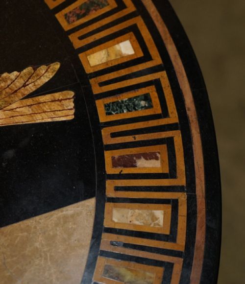 IMPORTANT ANTIQUE GRAND TOUR PIETRA DURA BIRDS SPECIMEN MARBLE CENTRE TABLE - ADDITIONAL PHOTO 12