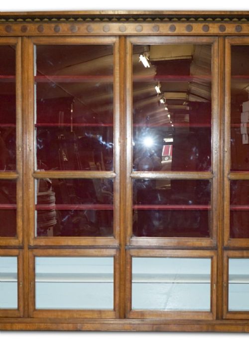 28 X 39 METER ANTIQUE SAMUEL PEPYS 1666 STYLE LIBRARY BOOKCASE PART OF SUITE - ADDITIONAL PHOTO 4