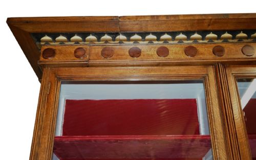 28 X 39 METER ANTIQUE SAMUEL PEPYS 1666 STYLE LIBRARY BOOKCASE PART OF SUITE - ADDITIONAL PHOTO 6