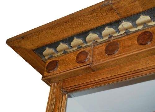 28 X 39 METER ANTIQUE SAMUEL PEPYS 1666 STYLE LIBRARY BOOKCASE PART OF SUITE - ADDITIONAL PHOTO 7