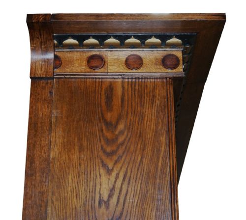 28 X 39 METER ANTIQUE SAMUEL PEPYS 1666 STYLE LIBRARY BOOKCASE PART OF SUITE - ADDITIONAL PHOTO 14