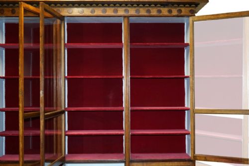 28 X 39 METER ANTIQUE SAMUEL PEPYS 1666 STYLE LIBRARY BOOKCASE PART OF SUITE - ADDITIONAL PHOTO 16