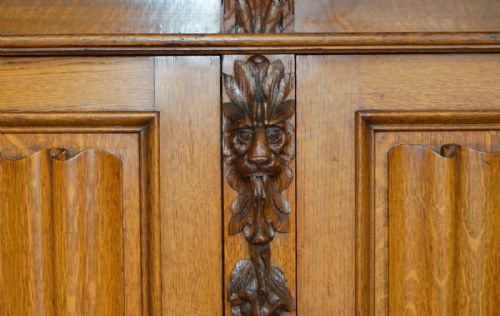 FINEST QUALITY HAMPTON SON'S ANTIQUE VICTORIAN WALNUT HAND CARVED BACON SETTLE - ADDITIONAL PHOTO 13