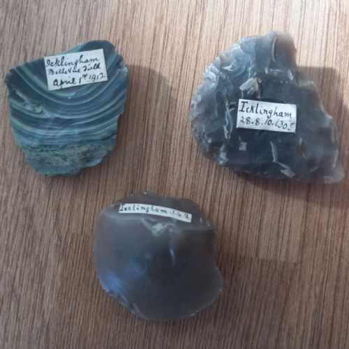 A COLLECTION OF MESOLITHICNEOLITHIC WORKED FLINT WITH HANDWRITTEN LABELS - ADDITIONAL PHOTO 8