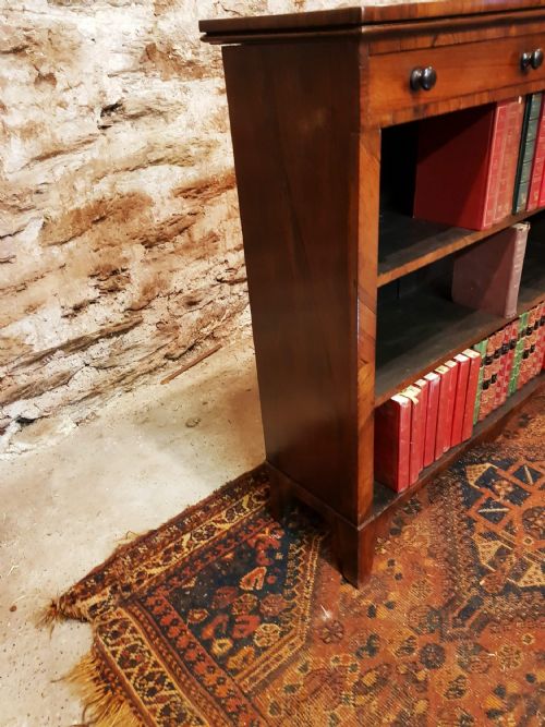 REGENCY ROSEWOOD OPEN BOOKCASE - ADDITIONAL PHOTO 4
