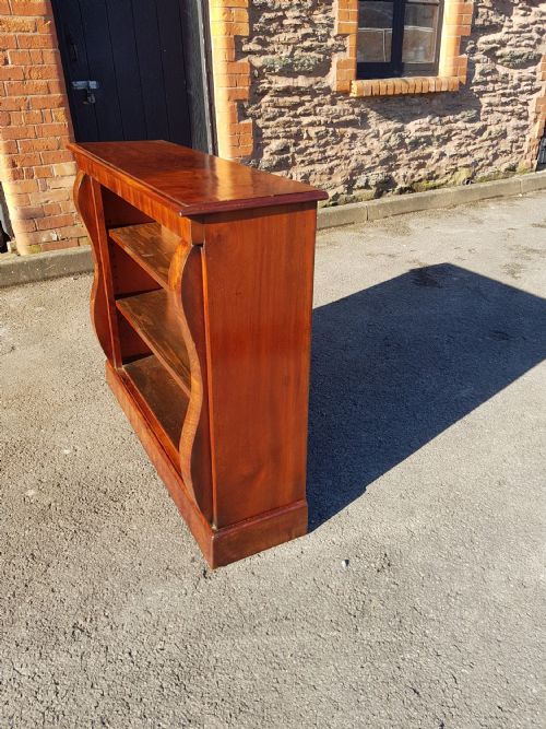 VICTORIAN MAHOGANY DWARF BOOKCASE - ADDITIONAL PHOTO 1