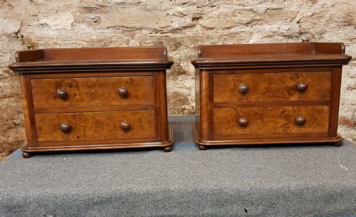 a pair of adapted tabletop chests - CATEGORY: ANTIQUE CUPBOARDS - DATED VICTORIAN